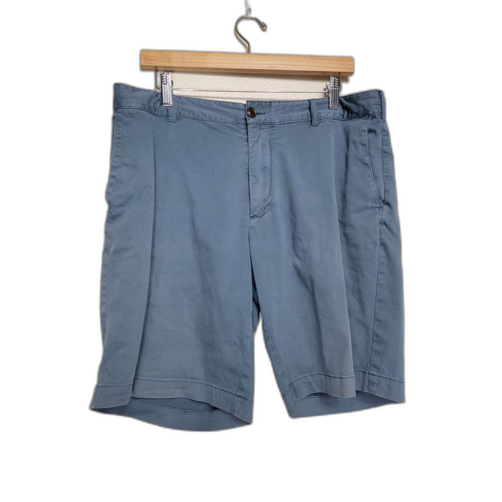 Faherty Light Blue Men’s Flat Front Shorts